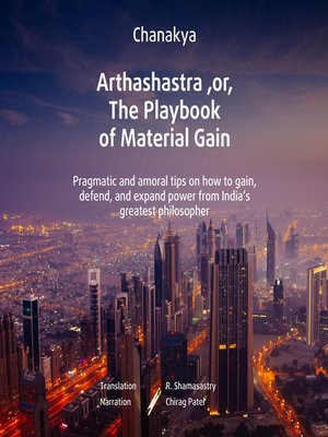 cover image of Arthashastra, or, the Playbook of Material Gain